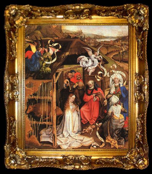 framed  Robert Campin The Nativity, ta009-2